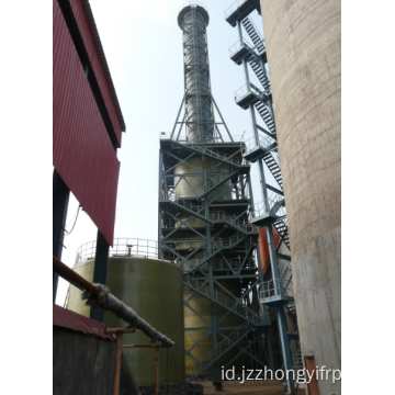 Scrubber FRP untuk pengolahan gas limbah GRP